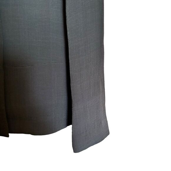 EILEEN FISHER Blazer Womens Large Brown Silk Blend Textured Long Sleeve Jacket - Picture 5 of 9